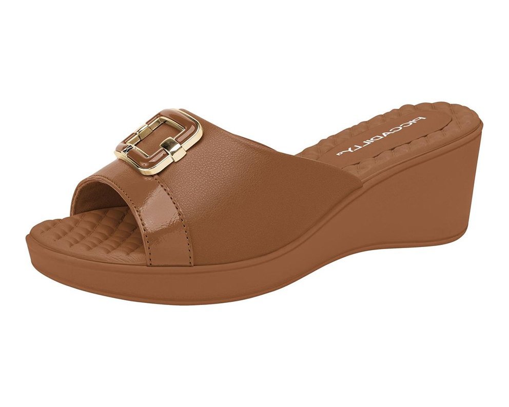 Tamanco Anabela Piccadilly 540415 Feminino Marrom 2