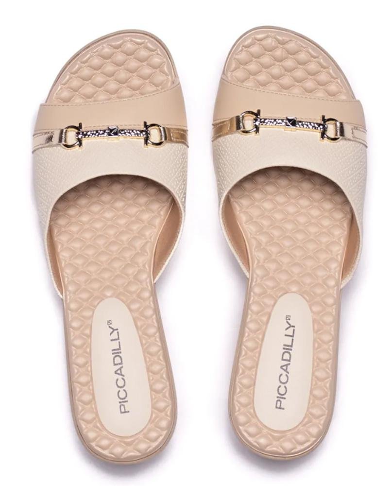 Tamanco Piccadilly 540418 Feminino Bege 2