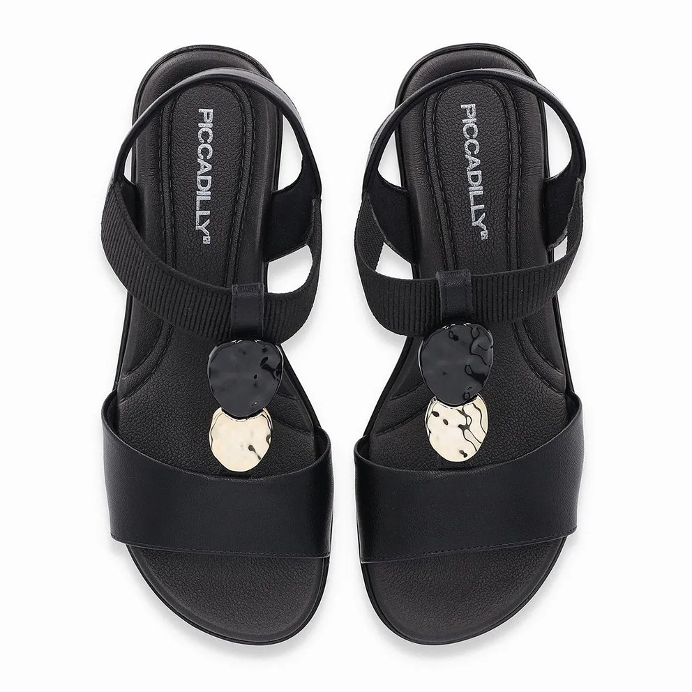 Sandália Anabela Piccadilly 500405 Feminino Preto 4