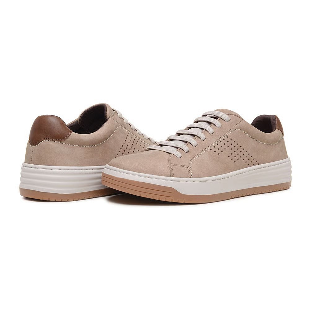 Sapatênis Em Couro Freeway Loud 10 Masculino Bege 3