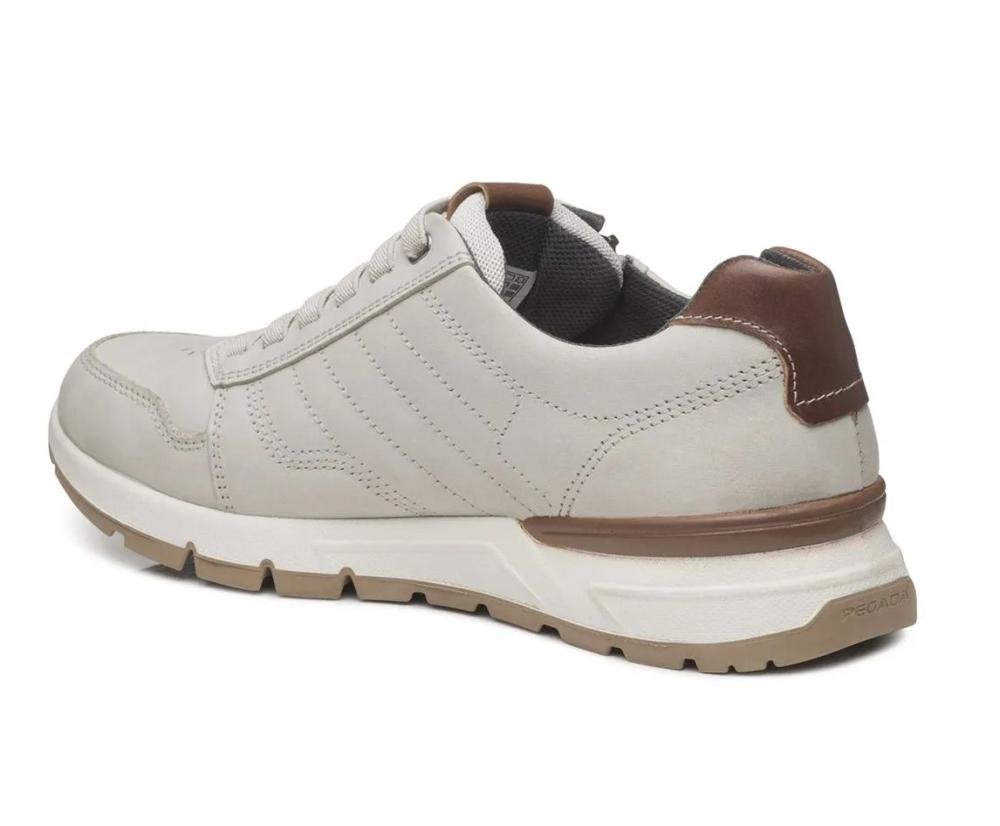 Sapatênis Pegada em Couro 111602 Masculino Branco 2