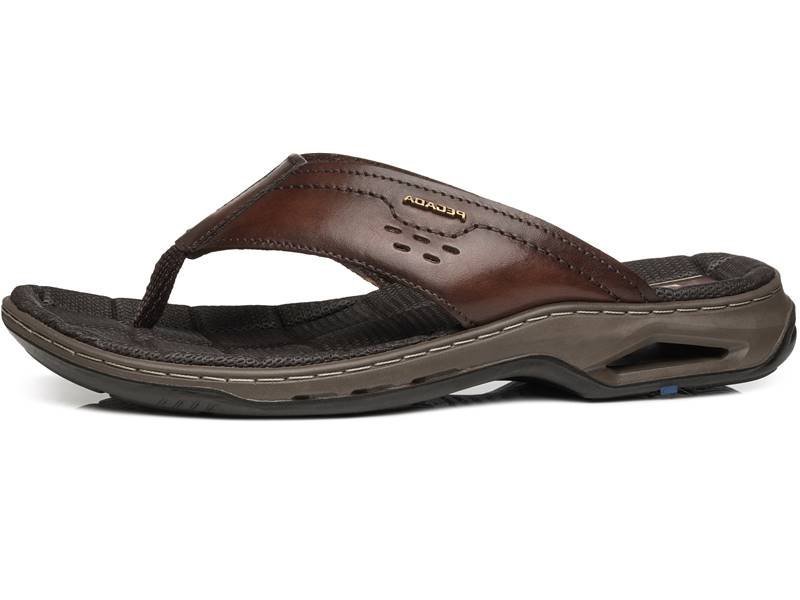 Chinelo em Couro Pegada 133235 Masculino Marrom 2