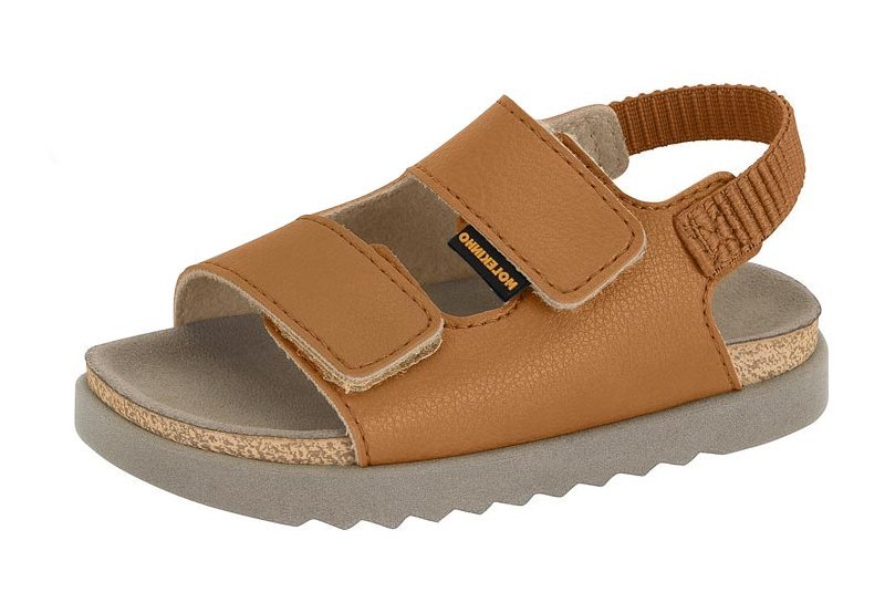 Sandália Papete Molekinho 2636103 Infantil Masculino Marrom 2