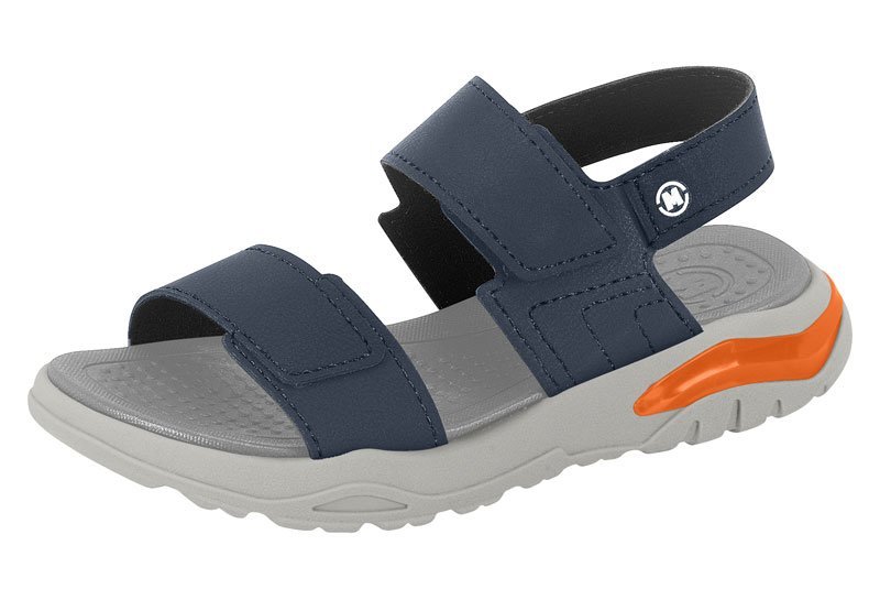 Sandália Papete Molekinho 2430100 Infantil Masculino Azul Marinho 2