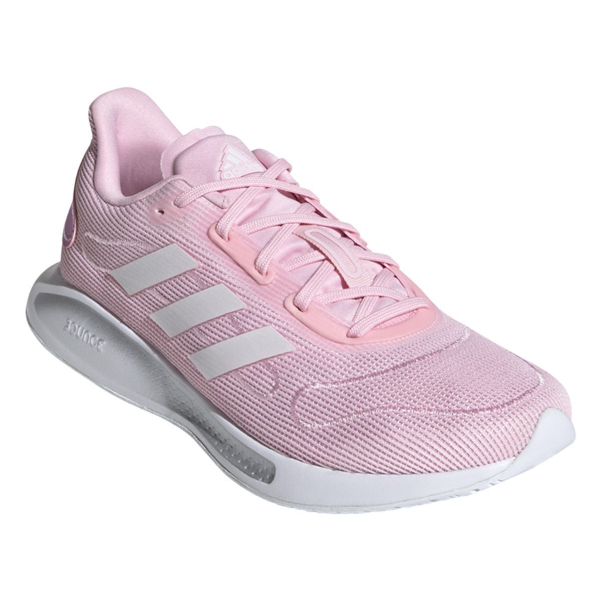 Tênis Adidas Galaxar Run Feminino - Rosa e Branco Rosa