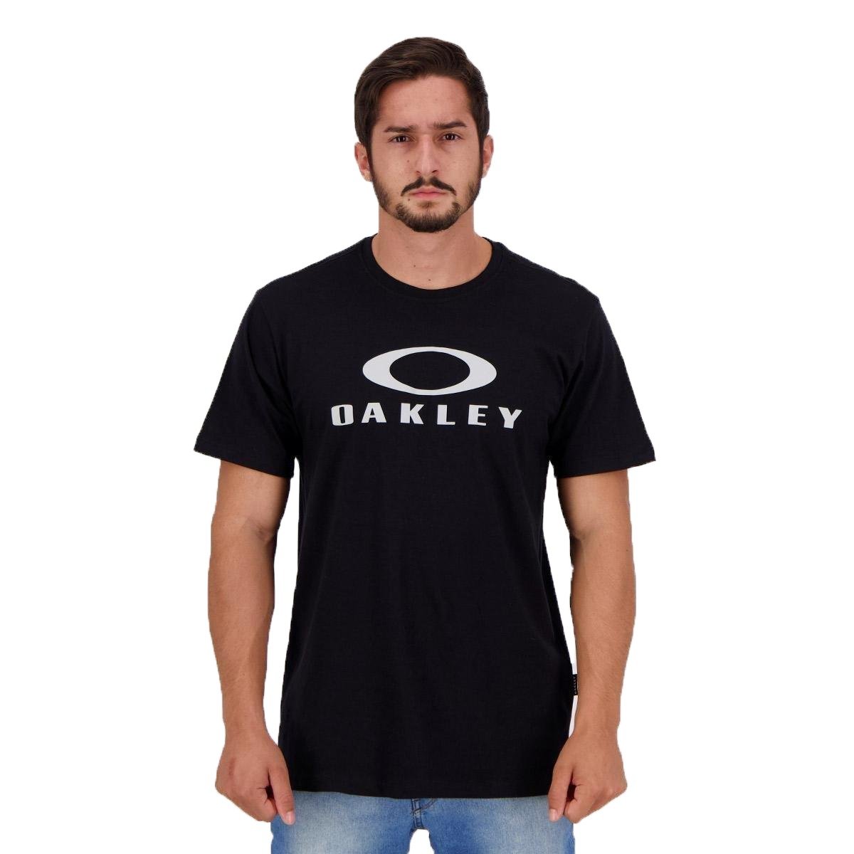Camiseta Oakley O-Bark Ss Tee, tamanho G, cor Branca