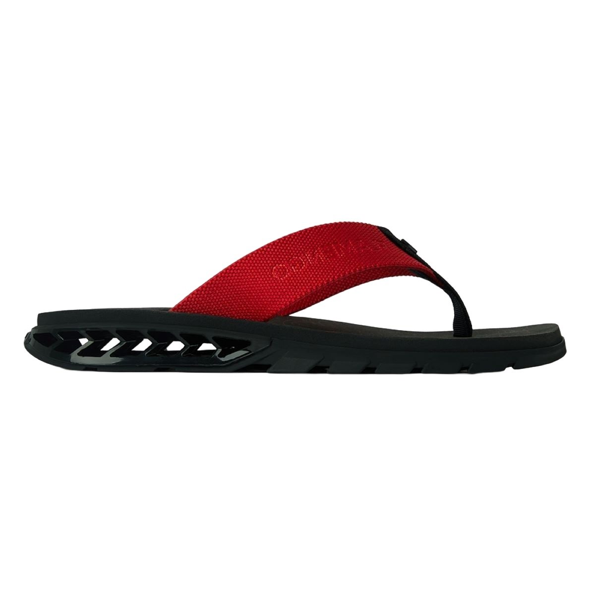 Chinelo Kenner Rakka Elástico Flamengo Unissex - Vermelho e Preto Vermelho 1