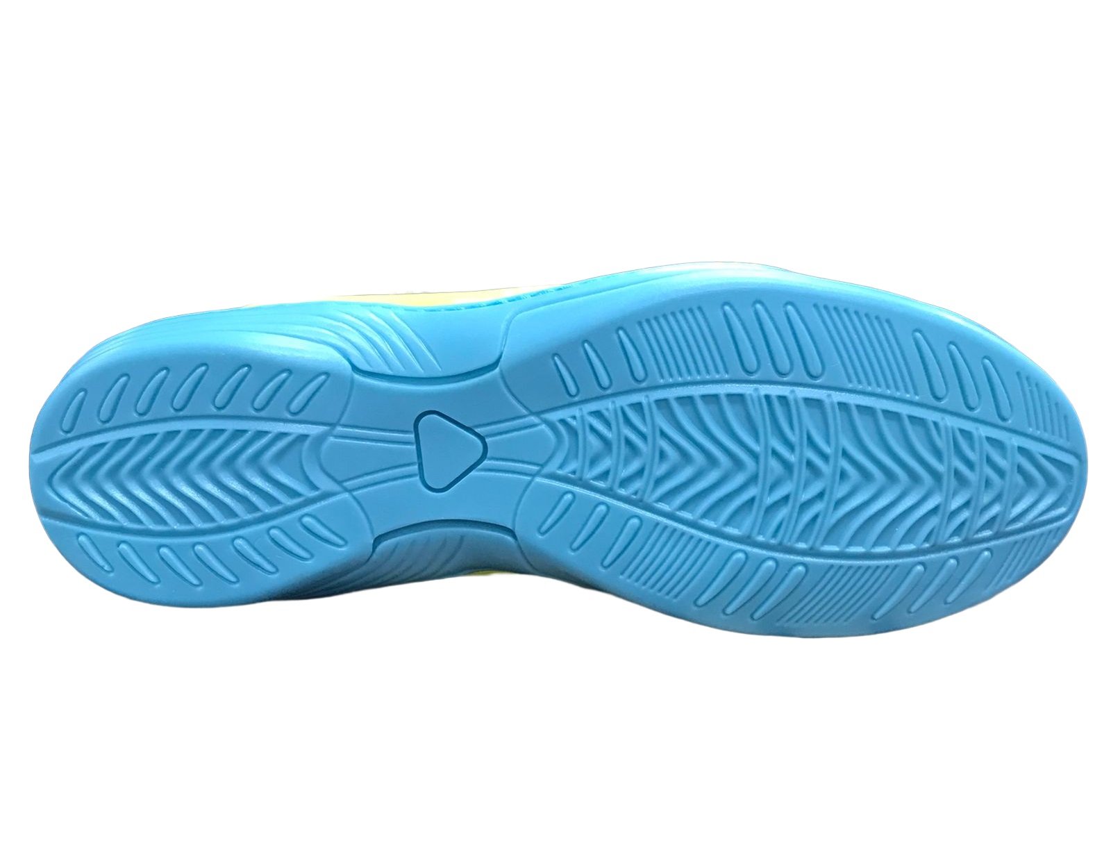 Chuteira Wonder Futsal Eros Indoor Juvenil - Limão e Azul Multicores 3