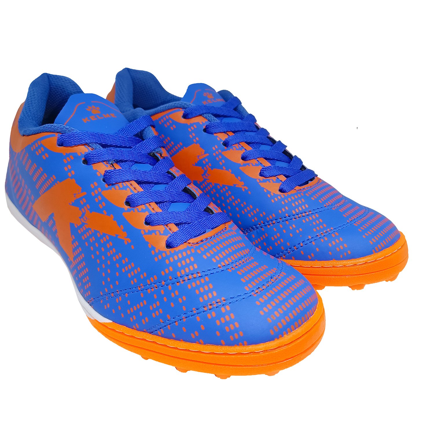 Chuteira Kelme Sin Titan Society Infantil - Azul e Laranja Azul/Laranja 3