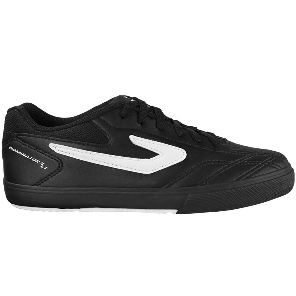 Chuteira Topper Dominator 3 LT Masculino - Preto e Branco
