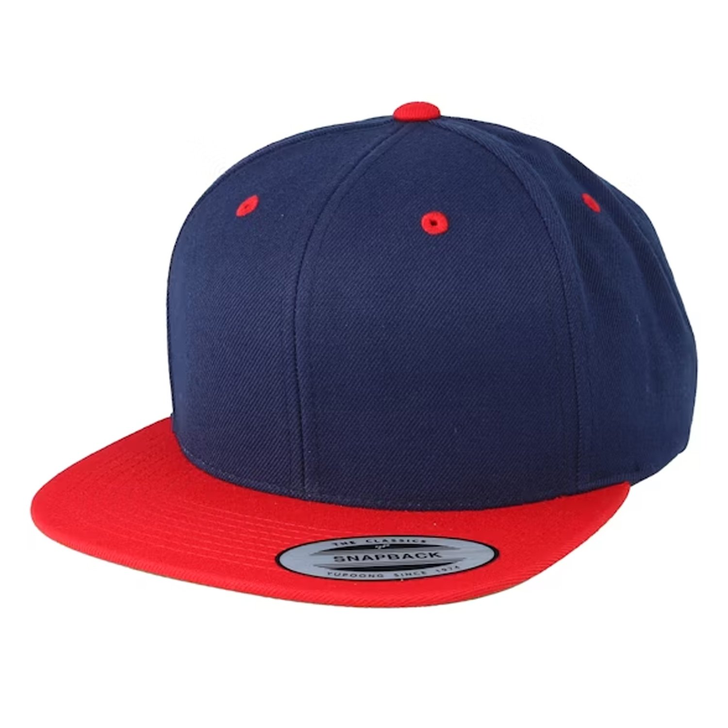 Boné Flex Fit Bicolor Básico Snapback Unissex - Marinho e Vermelho Azul Marinho/Vermelho 1
