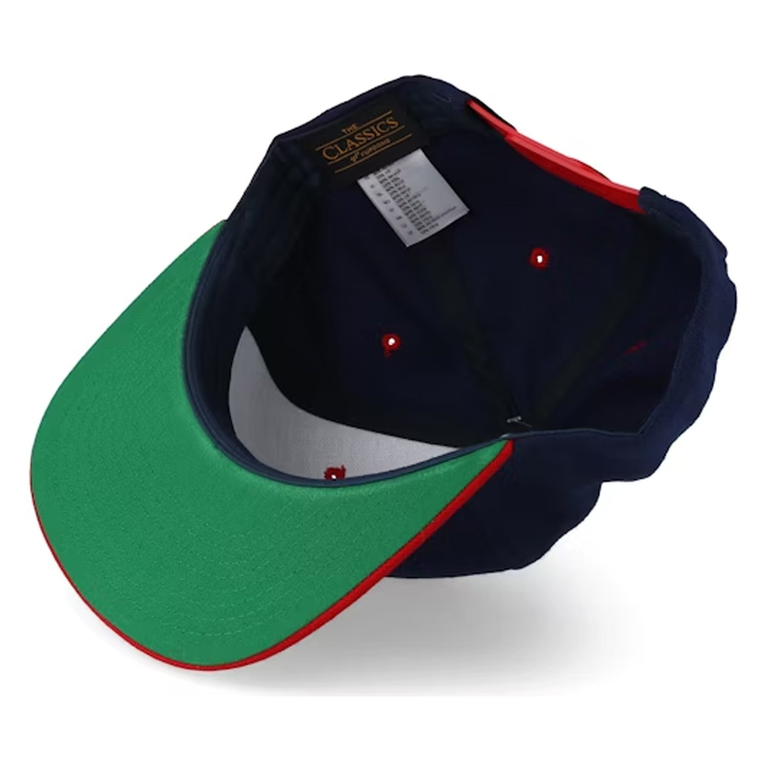 Boné Flex Fit Bicolor Básico Snapback Unissex - Marinho e Vermelho Azul Marinho/Vermelho 3