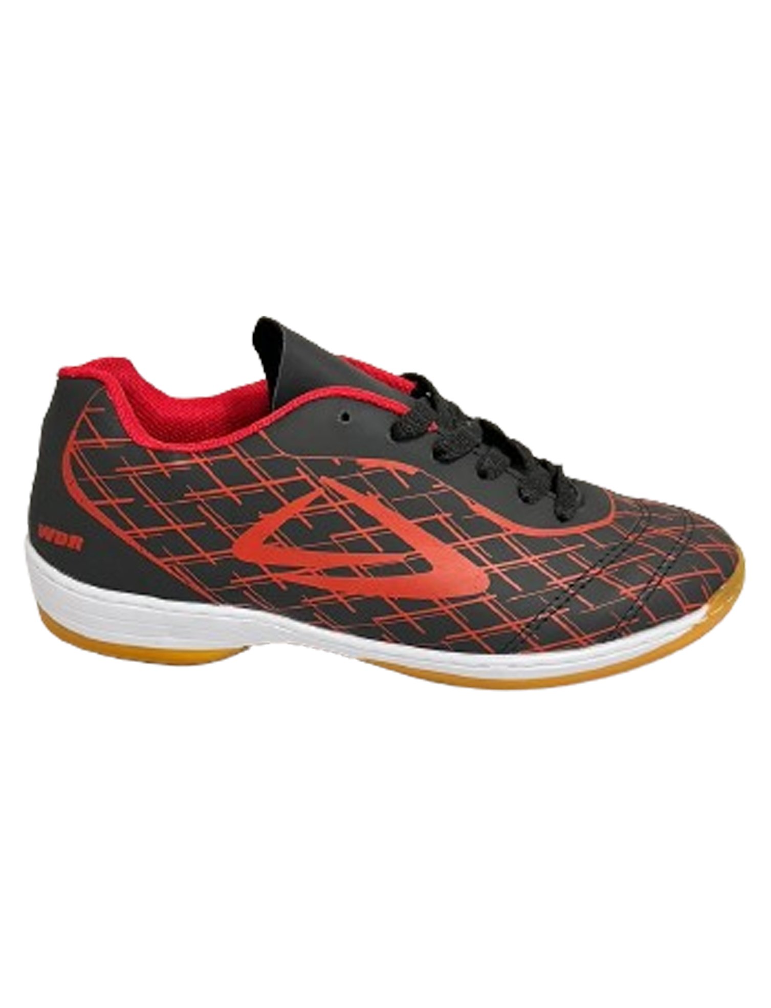 Chuteira Wonder Fenix Futsal Masculino - Preto e Vermelho Preto 1