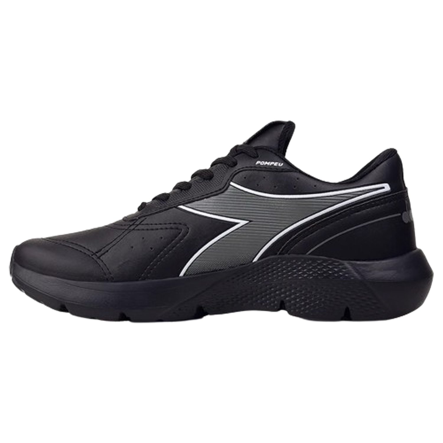 Tênis Diadora Pompeu Unissex - Preto e Cinza Preto/Cinza 2