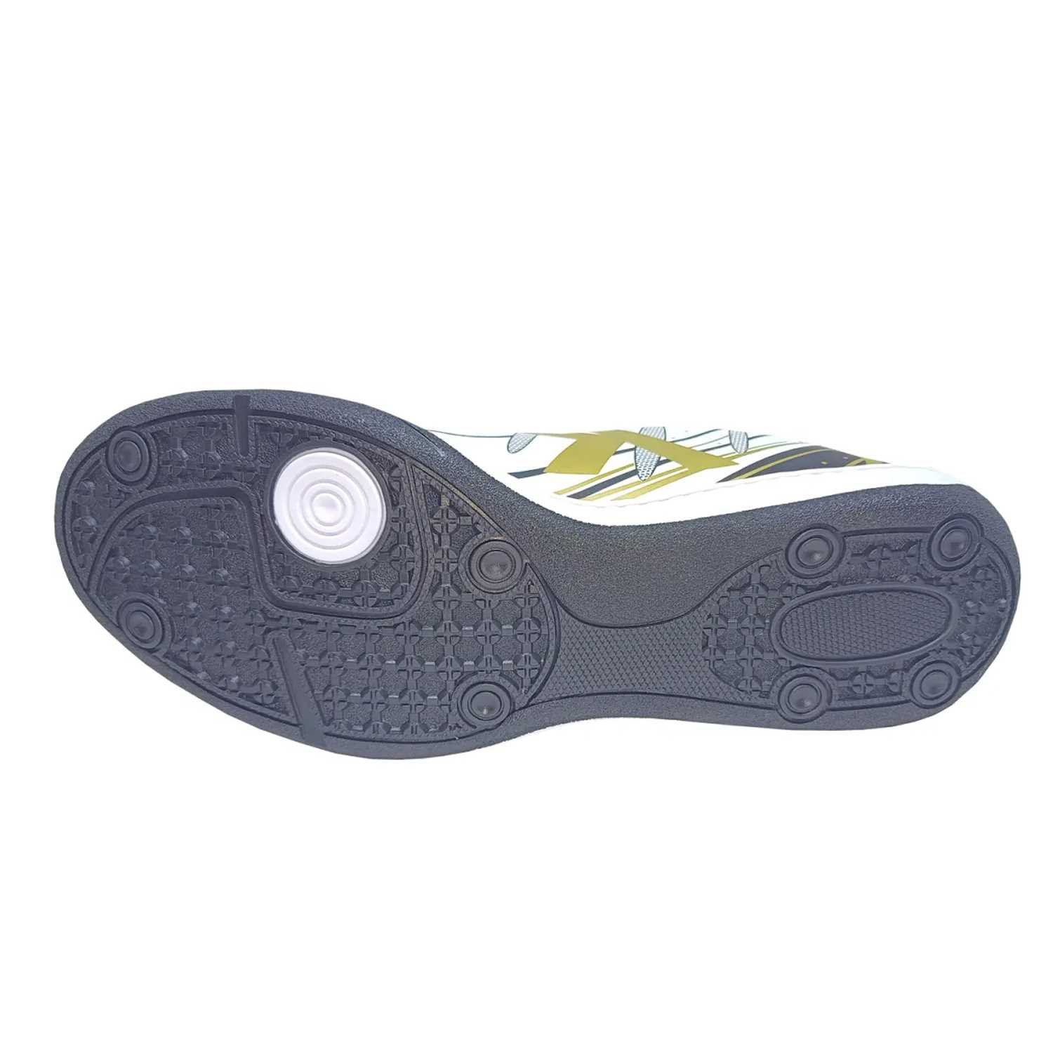 Chuteira Kelme Sin Turbo Futsal Masculino - Branco e Dourado Branco 3