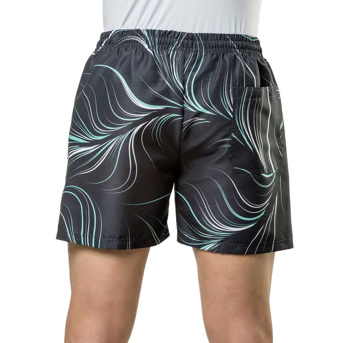 Short Elite Básico 31481 Masculino - Preto e Verde Preto/Verde 2