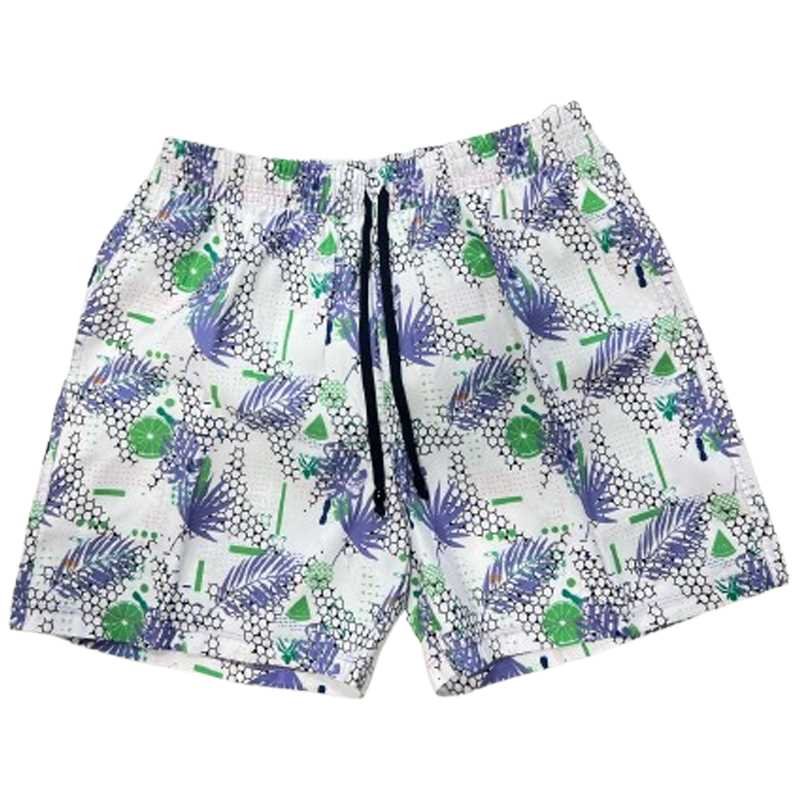 Shorts Elite Top Model Masculino - Branco e Verde Branco/Verde 1