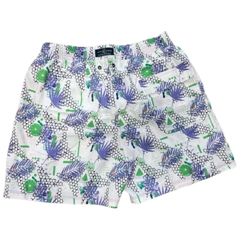 Shorts Elite Top Model Masculino - Branco e Verde Branco/Verde 2