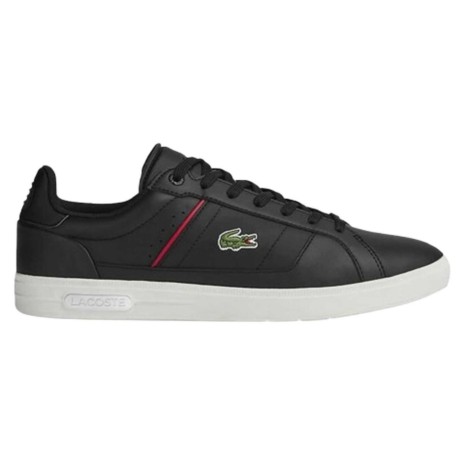 Tênis Lacoste Europa Pro Masculino - Preto e Branco