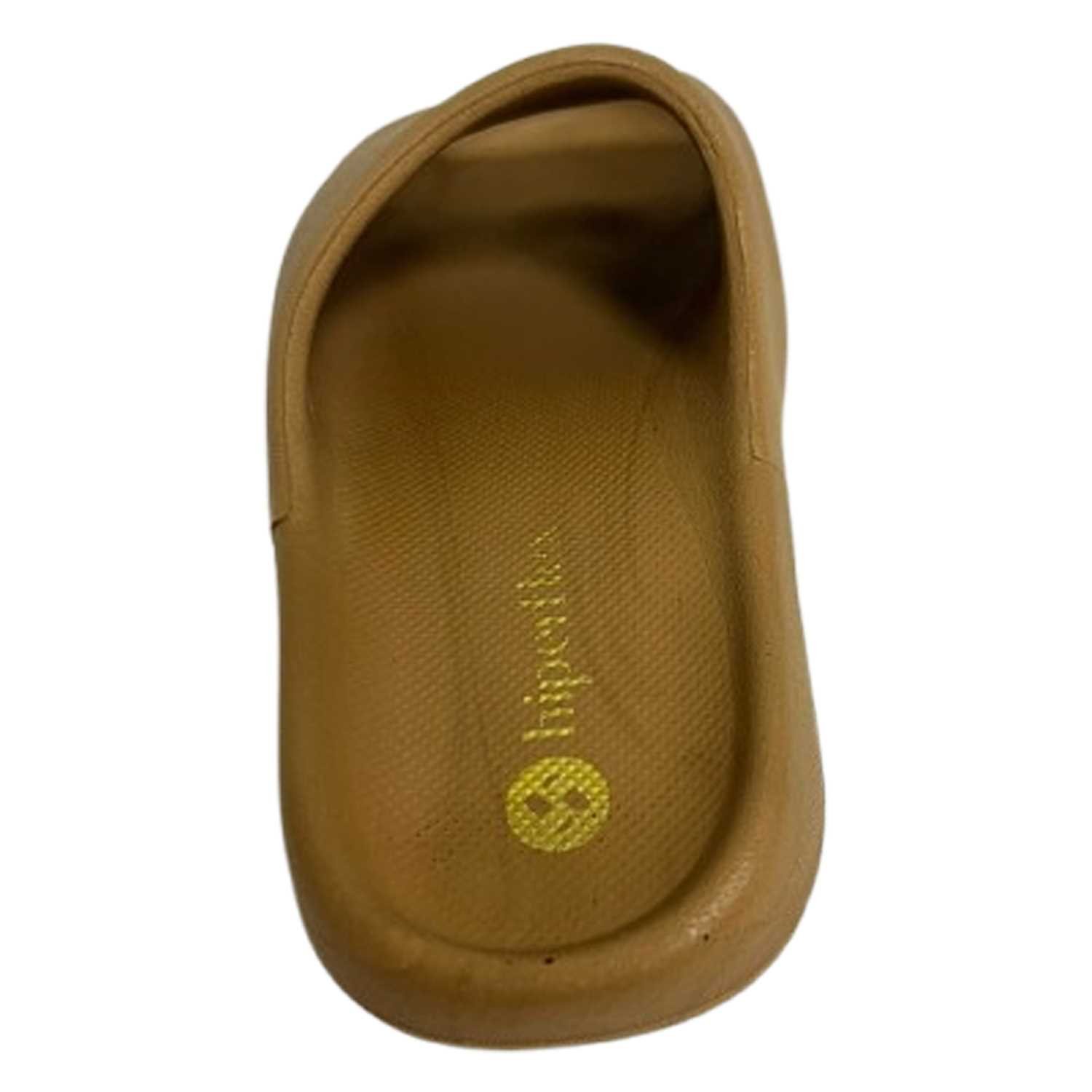 Chinelo Hiperflex Slide Soft Monocolor Feminino - Bege Marrom 3
