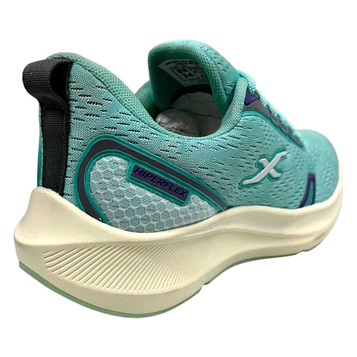 Tênis HiperFlex HIP120E Feminino - Verde Água e Grafite Verde 4