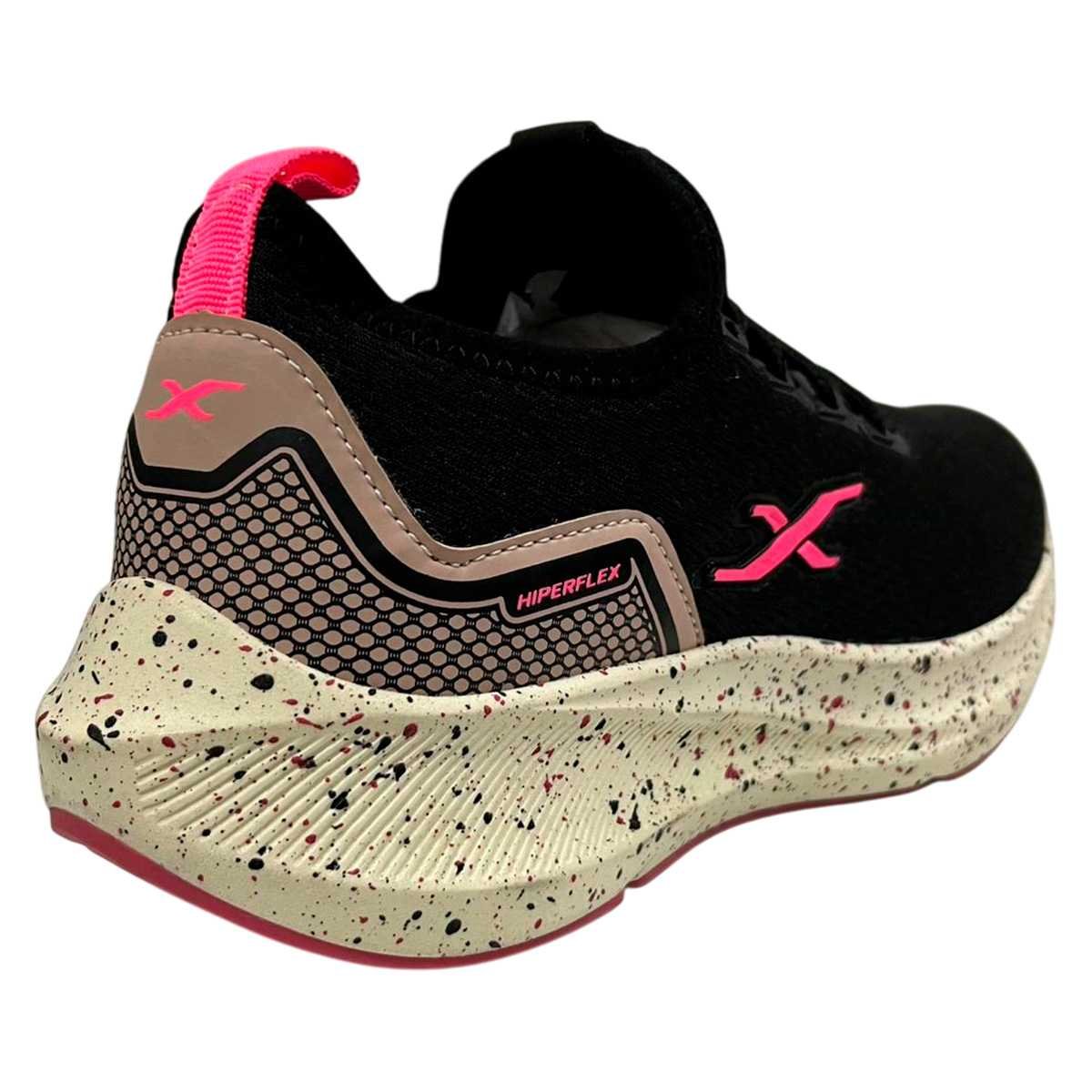 Tênis Hiperflex Calce Fácil HIP140E Feminino - Preto e Pink Preto 4