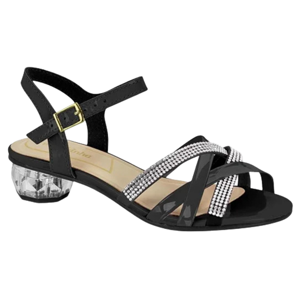 Molekinha Sandalia Premium Preta Preto 1