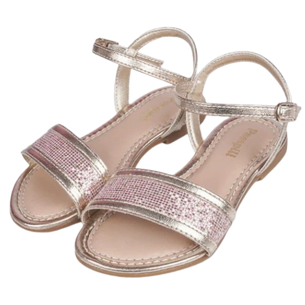 Pampili Sandalia Cherrie Brilho Dourado