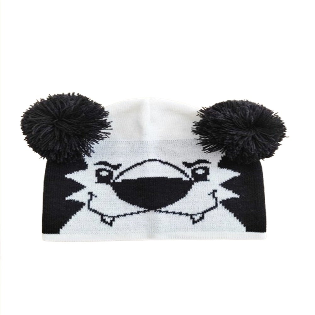 Tigor Gorro com Pompom Estampado Branco