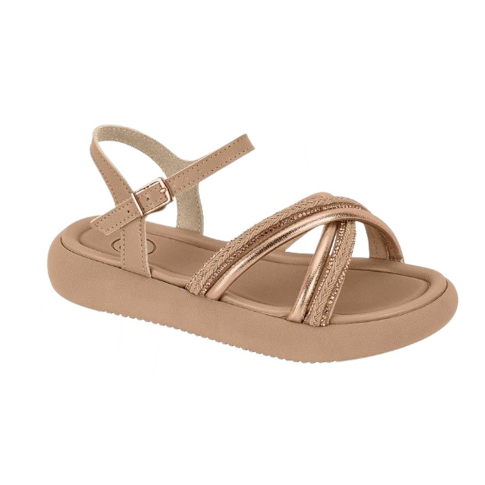 Molekinha Sandalia Napa Turim Premium Ouro Dourado 1