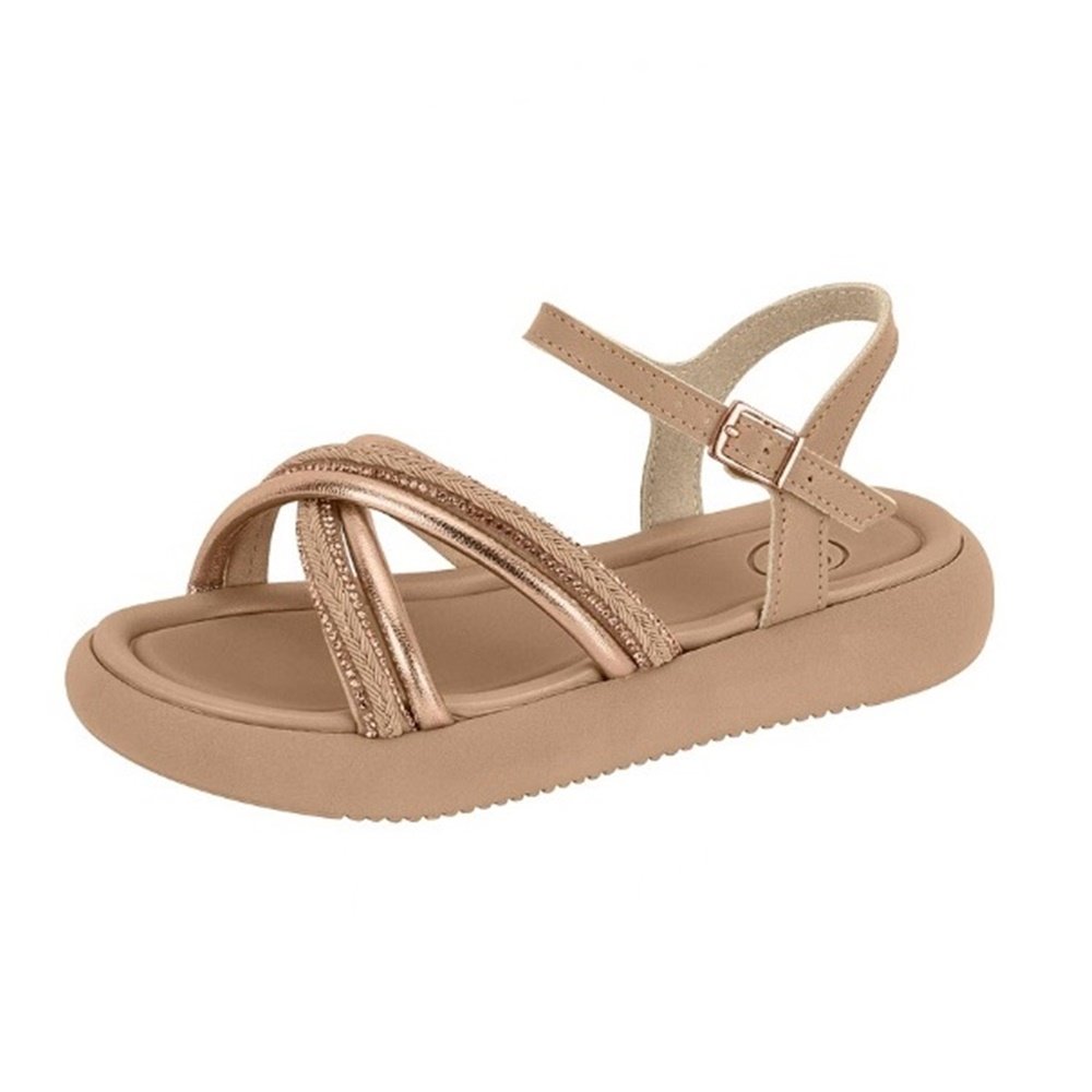 Molekinha Sandalia Napa Turim Premium Ouro Dourado 2