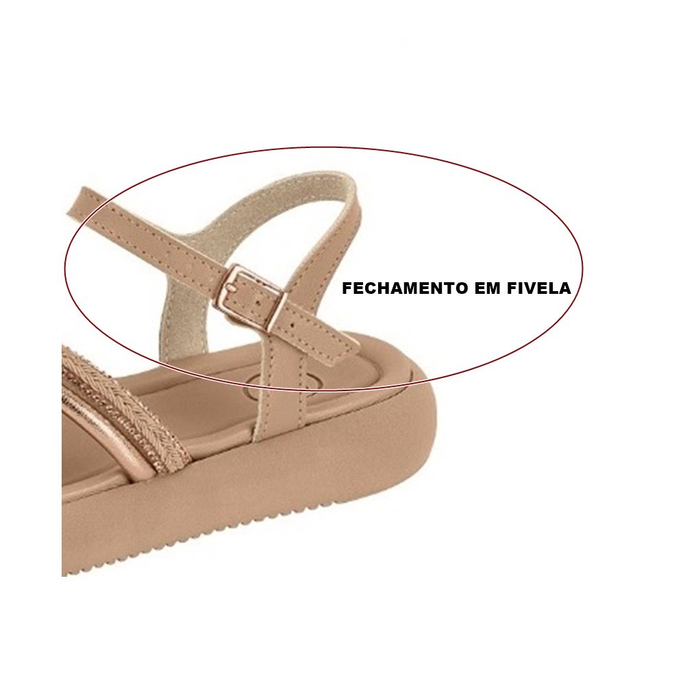 Molekinha Sandalia Napa Turim Premium Ouro Dourado 4