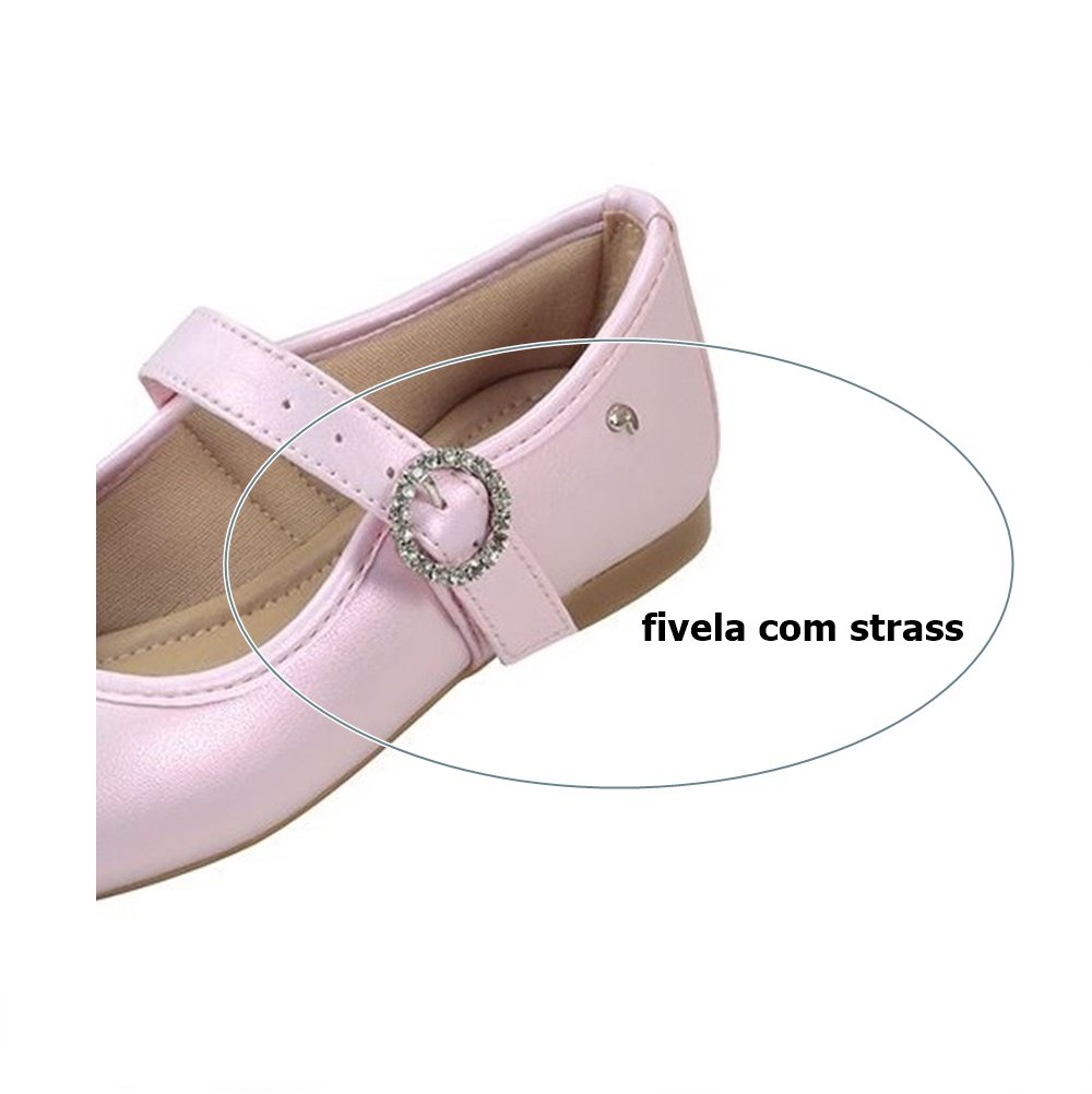 Pampili Sapatilha Ballet Perolado Rosa Rosa 4