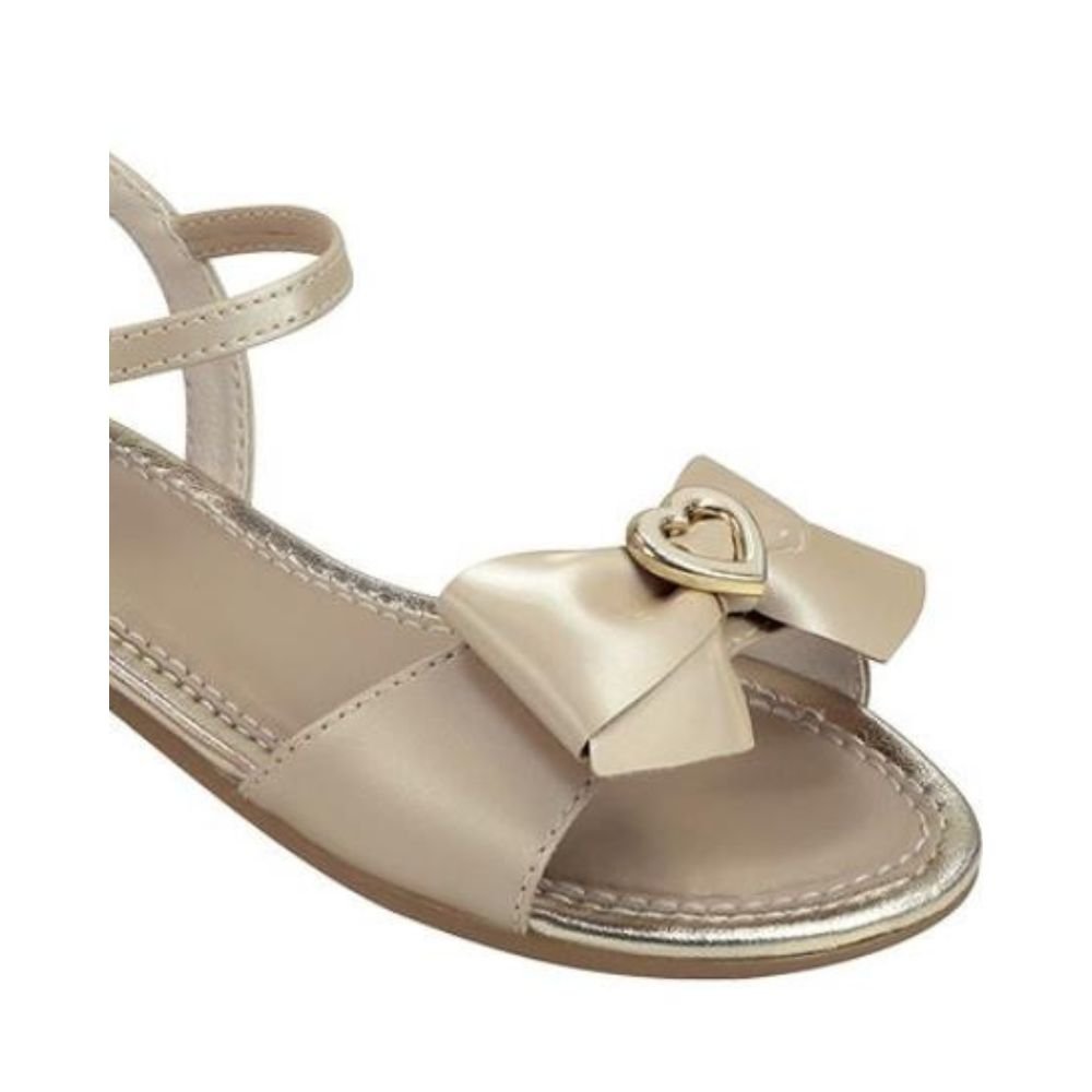 Pampili Sandalia Cherrie Com Laço Areia Bege 2
