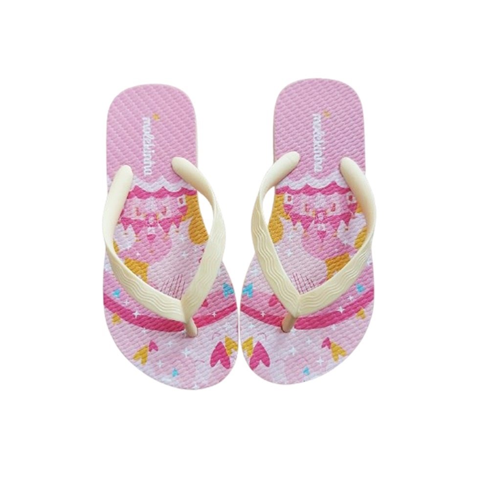 Molekinha Chinelo Tira Fina Estampa Castelo Amarelo Amarelo 3