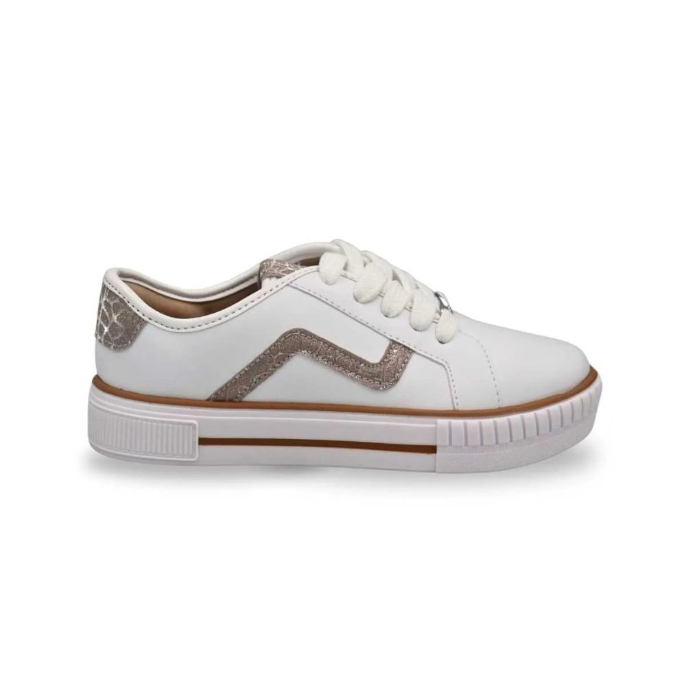 Molekinha Tenis Napa Turim Shine Snak Branco Branco 1