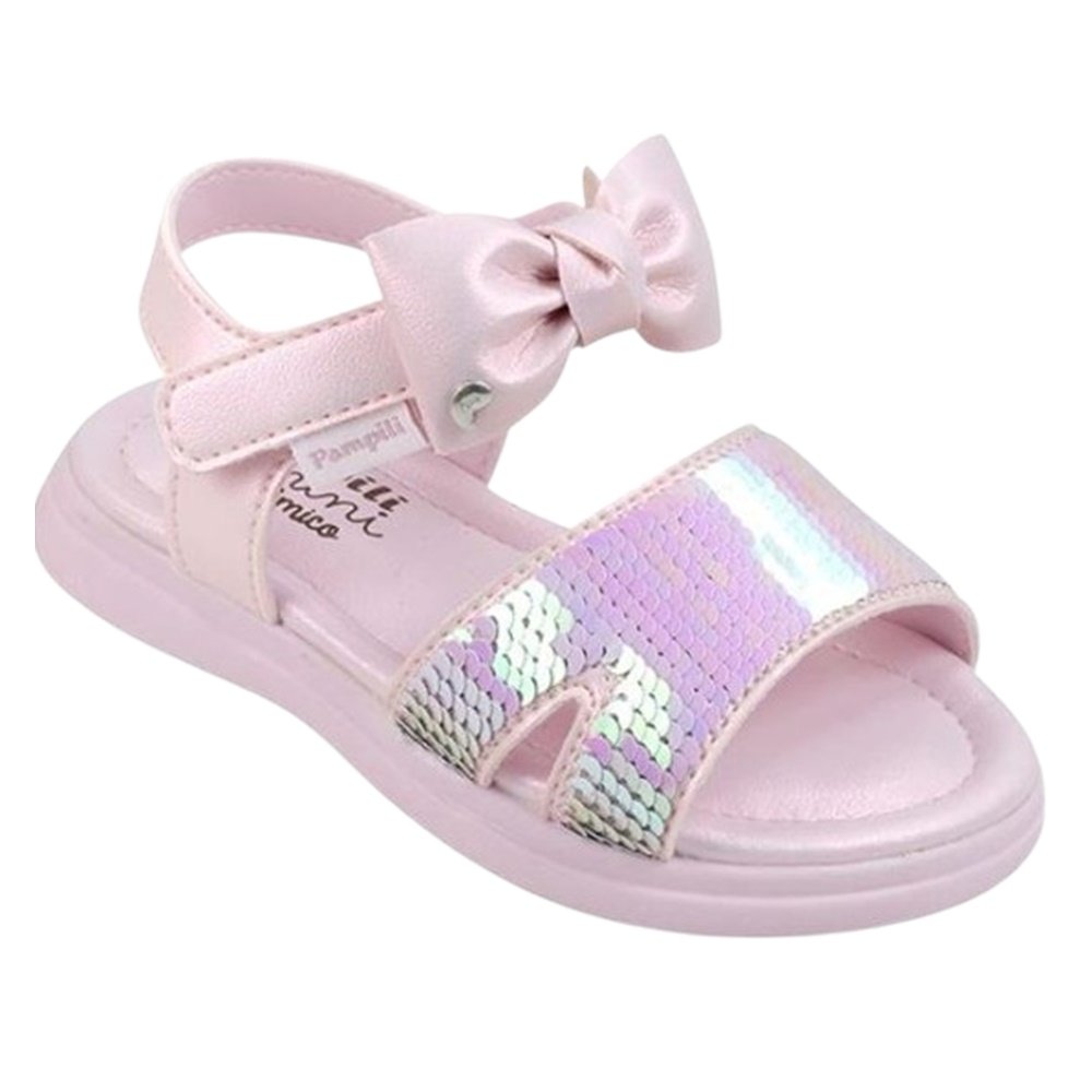 Pampili Sandalia Lili com Paete Rosa