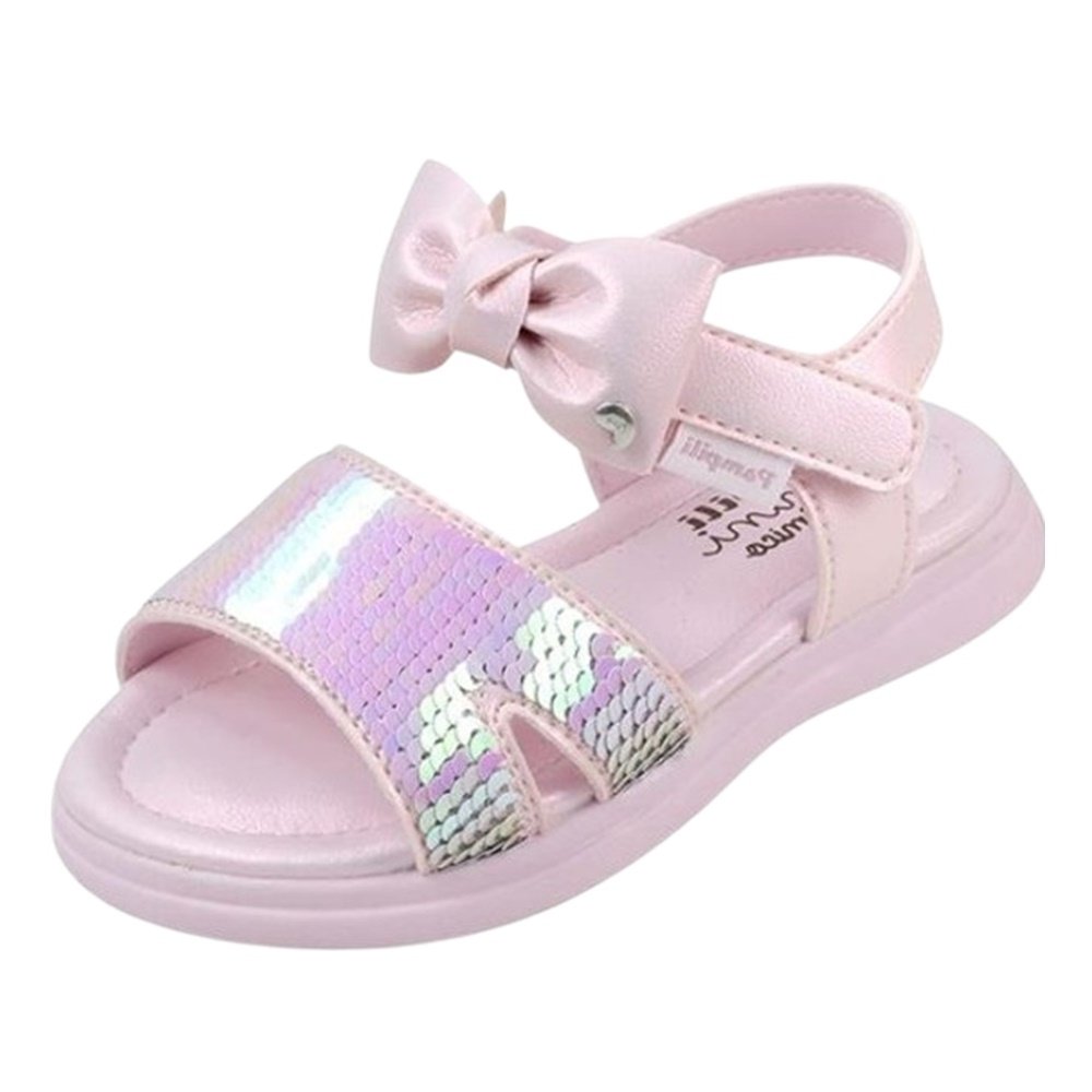 Pampili Sandalia Lili com Paete Rosa Rosa 2