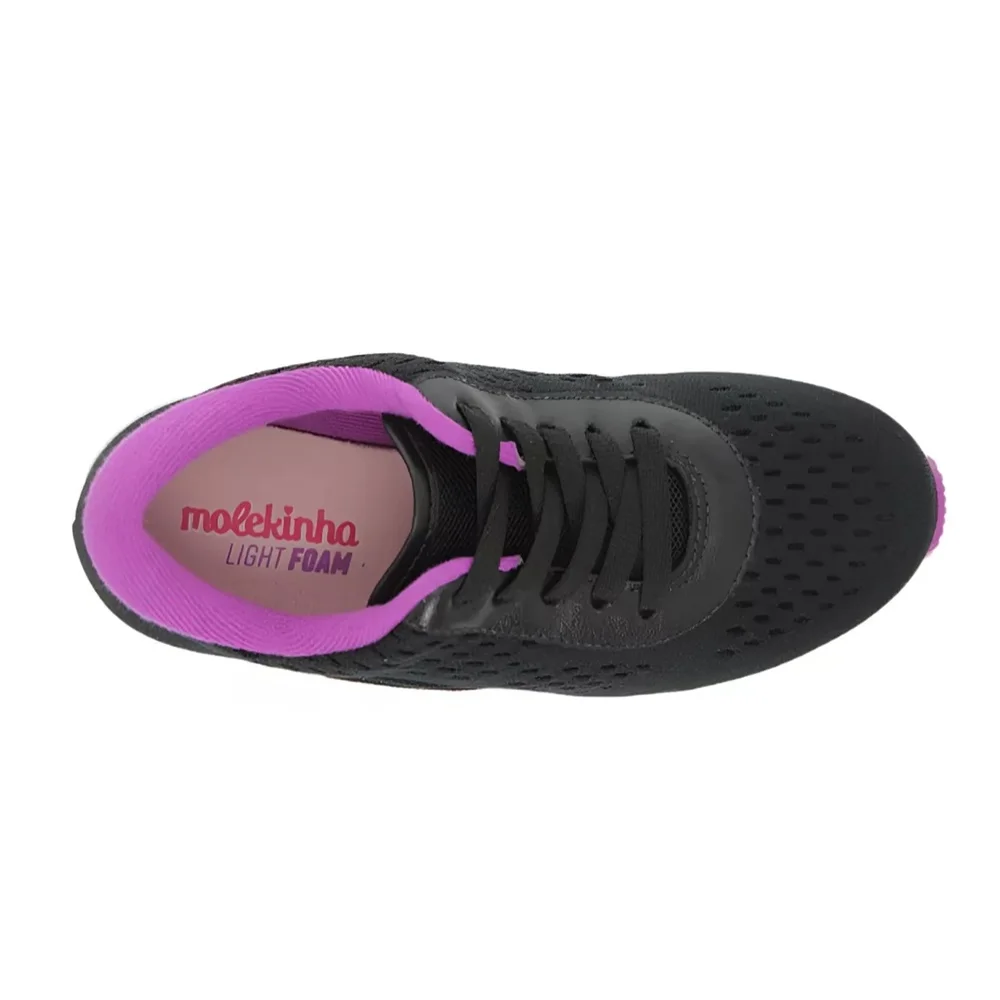 Molekinha Tenis Light Foam Preto Preto 3