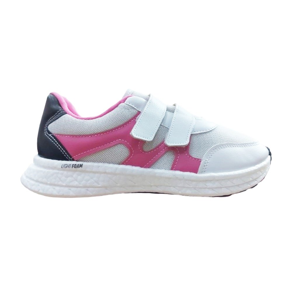 Molekinha Tenis Nylon Light Foam Branco Branco 1