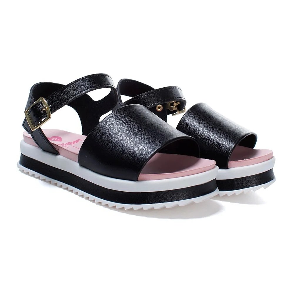 Molekinha Sandalia Napa Turim Preto Preto 3