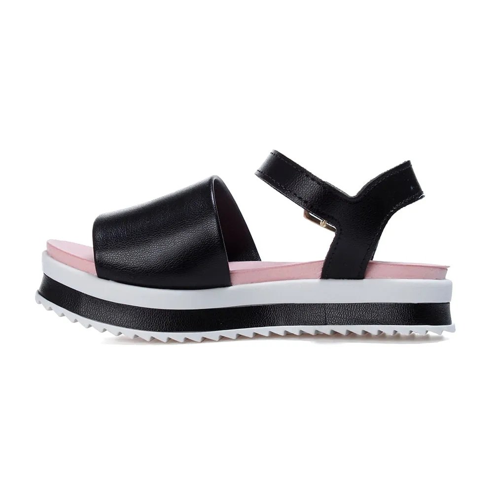 Molekinha Sandalia Napa Turim Preto Preto 4