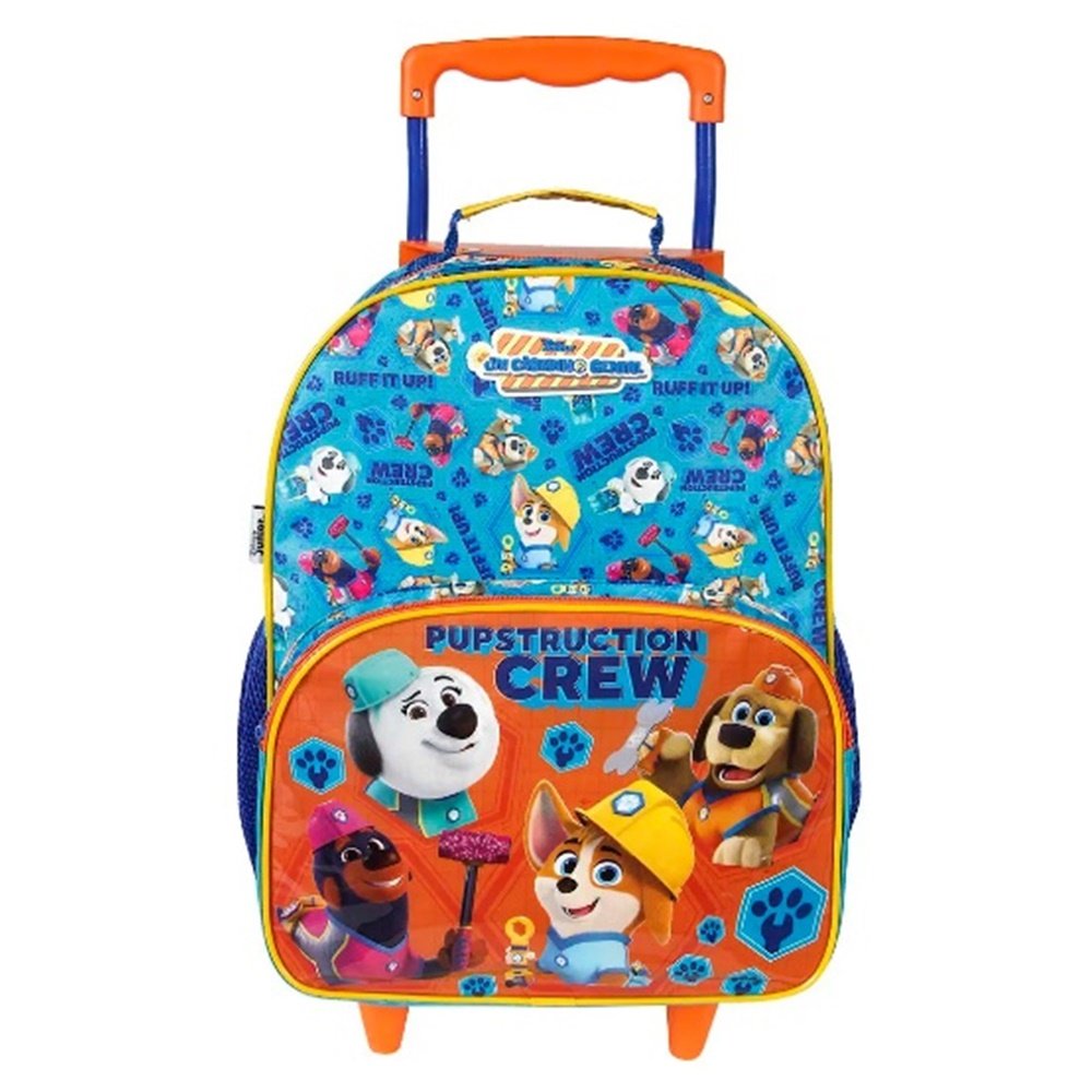 Dermiwil Mochila de Rodinhas Um Caozinho Genial Colorido
