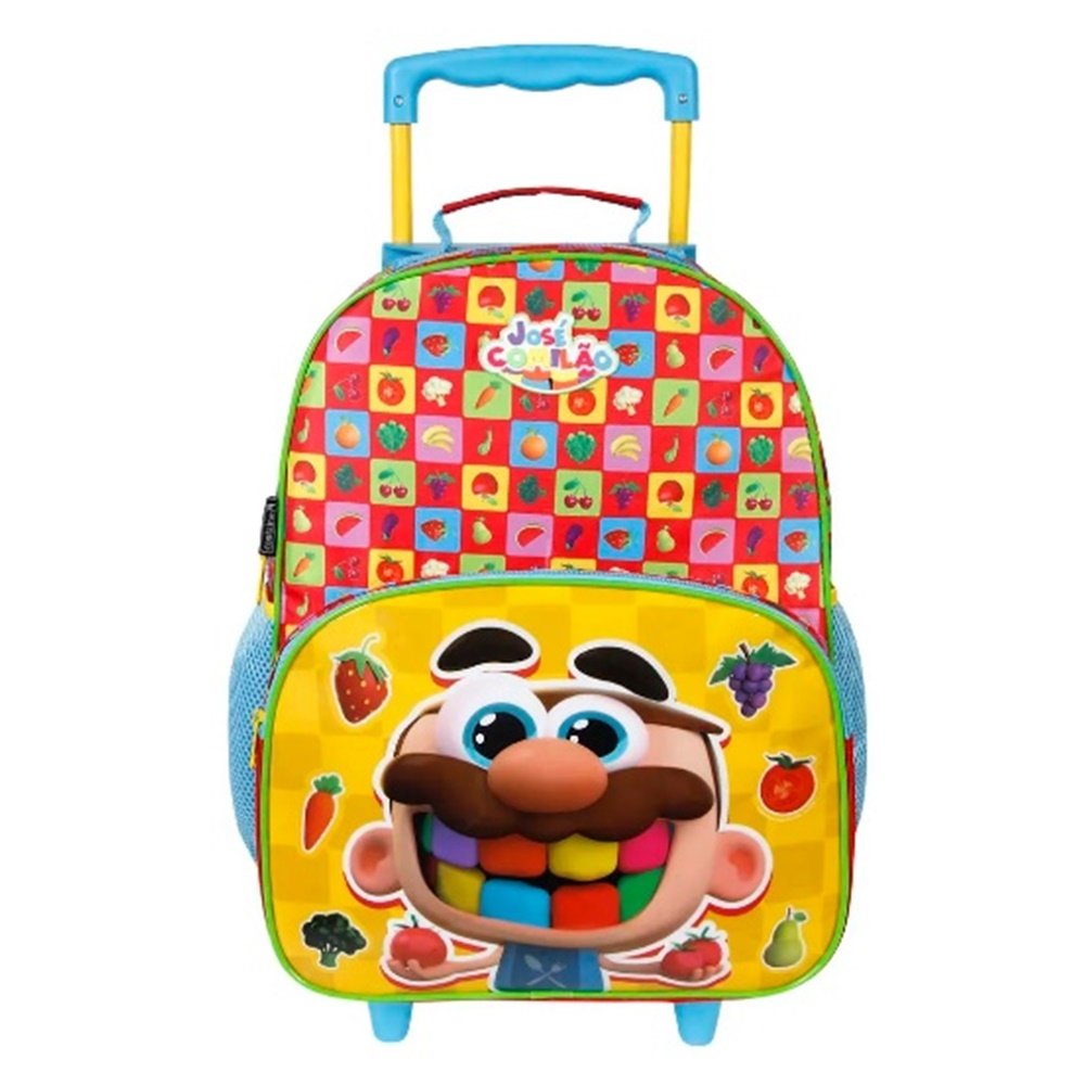 Dermiwil Mochila de Rodinhas Jose Comilao Colorido Multicores 1