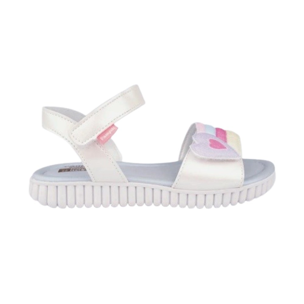 Pampili Sandalia Candy Coracao Branco