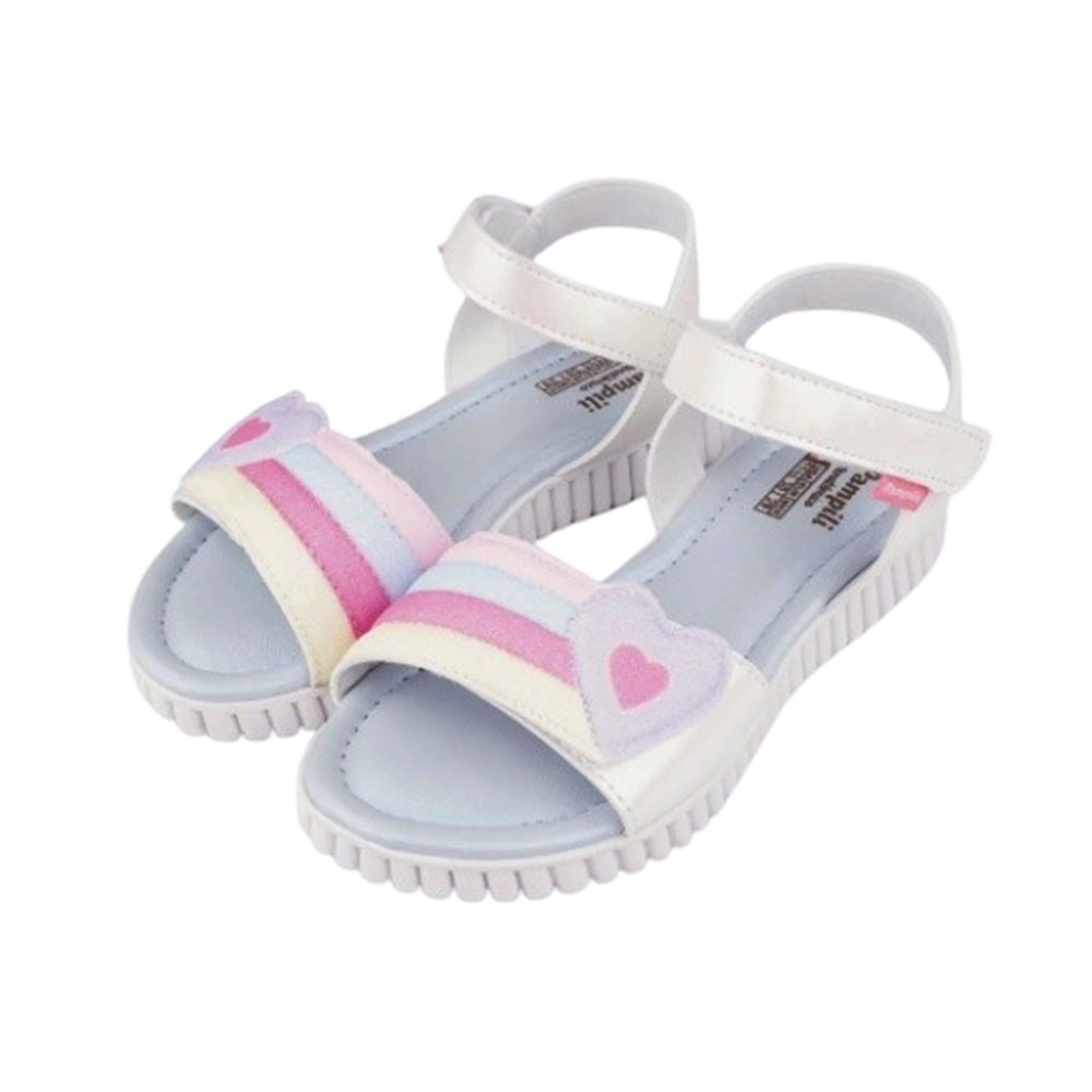 Pampili Sandalia Candy Coracao Branco Branco 2