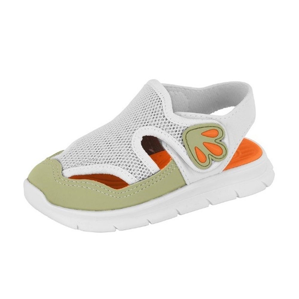 Molekinho Sandalia Telinha Tecido Dino Branco Branco 2