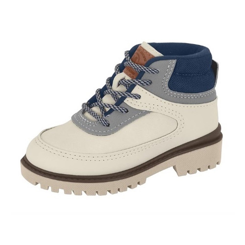 Molekinho Bota Coturno Napa Moscou Branco Branco 2