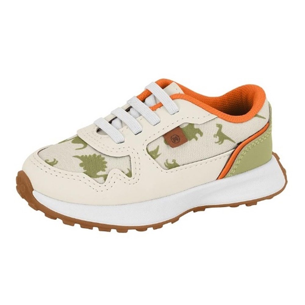 Molekinho Tenis Tec Oxford Dinossauro Branco Branco 2