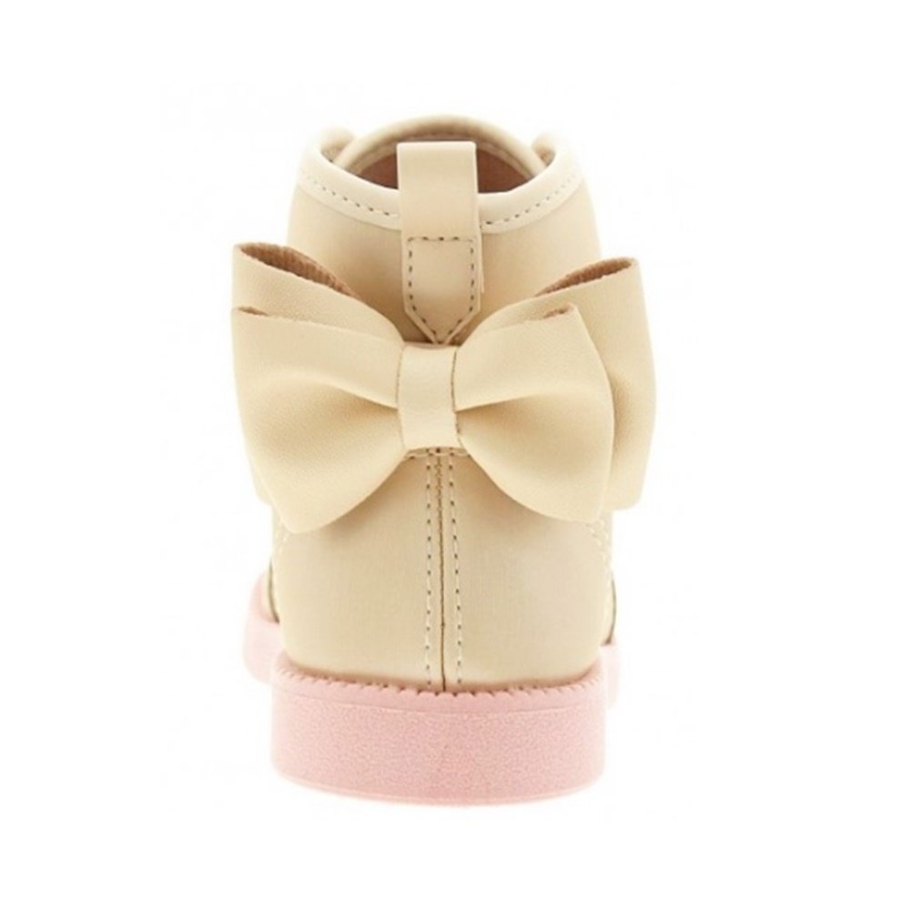 Molekinha Bota Napa Metalizado Creme Creme 3